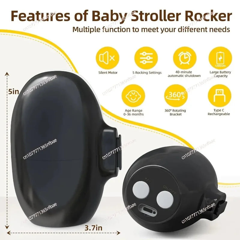 Balanelle électrique portable pour bébé – Balancelle vibrante à 5 vitesses