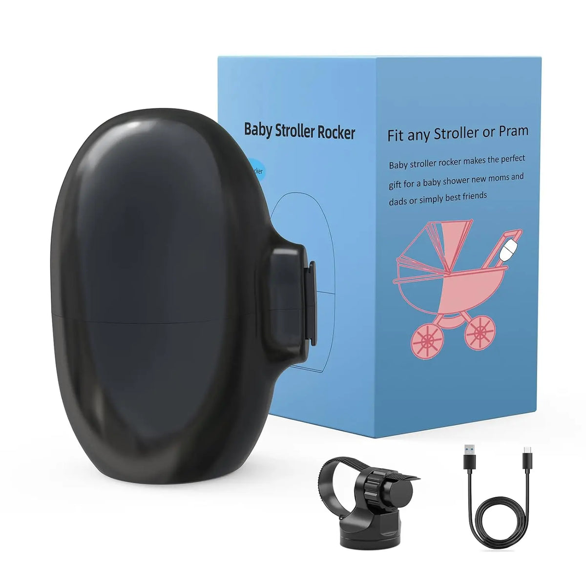 Balanelle électrique portable pour bébé – Balancelle vibrante à 5 vitesses
